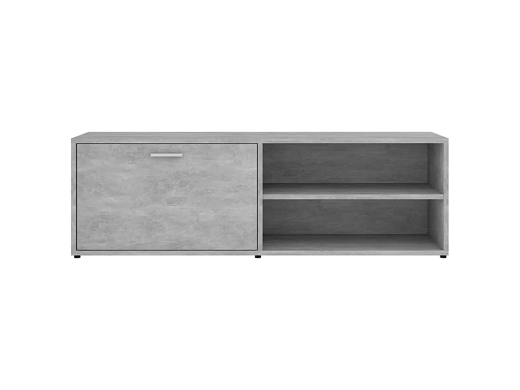 Móvel de TV 120x34x37 cm derivados de madeira cinzento cimento