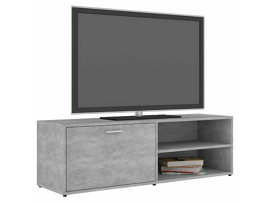 Móvel de TV 120x34x37 cm derivados de madeira cinzento cimento