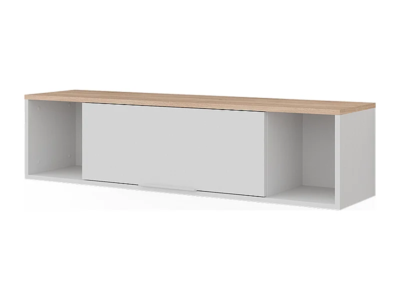 Wandregal weiß/sonoma 120x30x30 betti