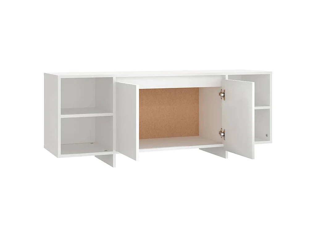 Mobile Porta TV Bianco 130x35x50 cm in Truciolato