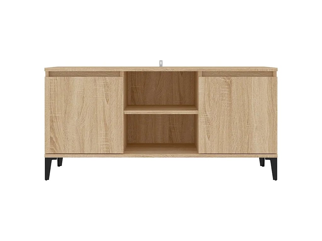 Móvel de TV com pernas em metal 103,5x35x50 cm carvalho sonoma