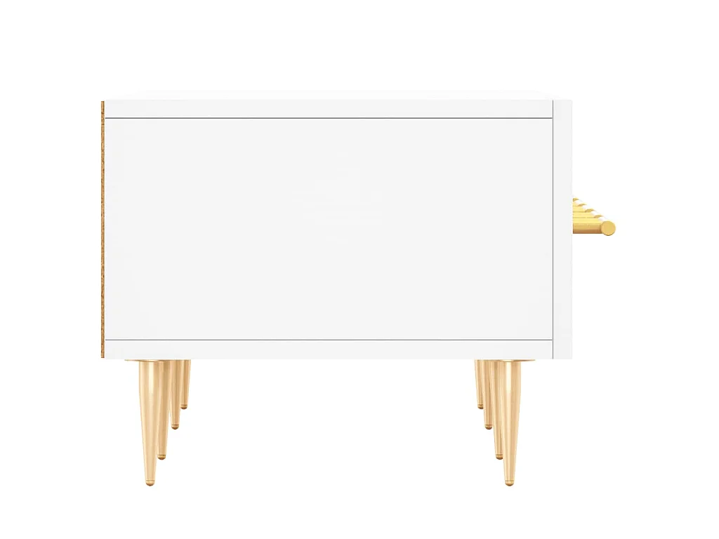Mueble de TV madera de ingeniería blanco 150x36x30 cm