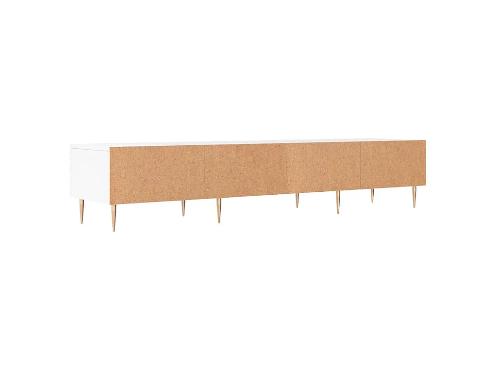 Mueble de TV madera de ingeniería blanco 150x36x30 cm