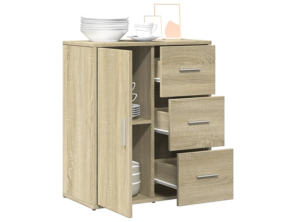Sideboard Sonoma-Eiche 60x31x70 cm Holzwerkstoff