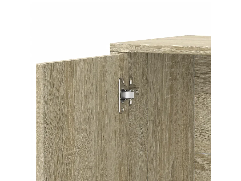 Dressoir 60x31x70 cm bewerkt hout sonoma eikenkleurig