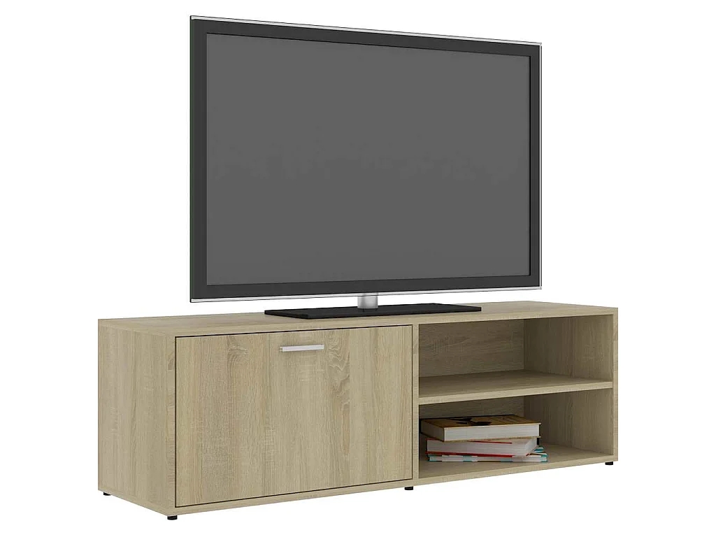 Meuble TV Chêne sonoma 120x34x37 cm Bois d’ingénierie
