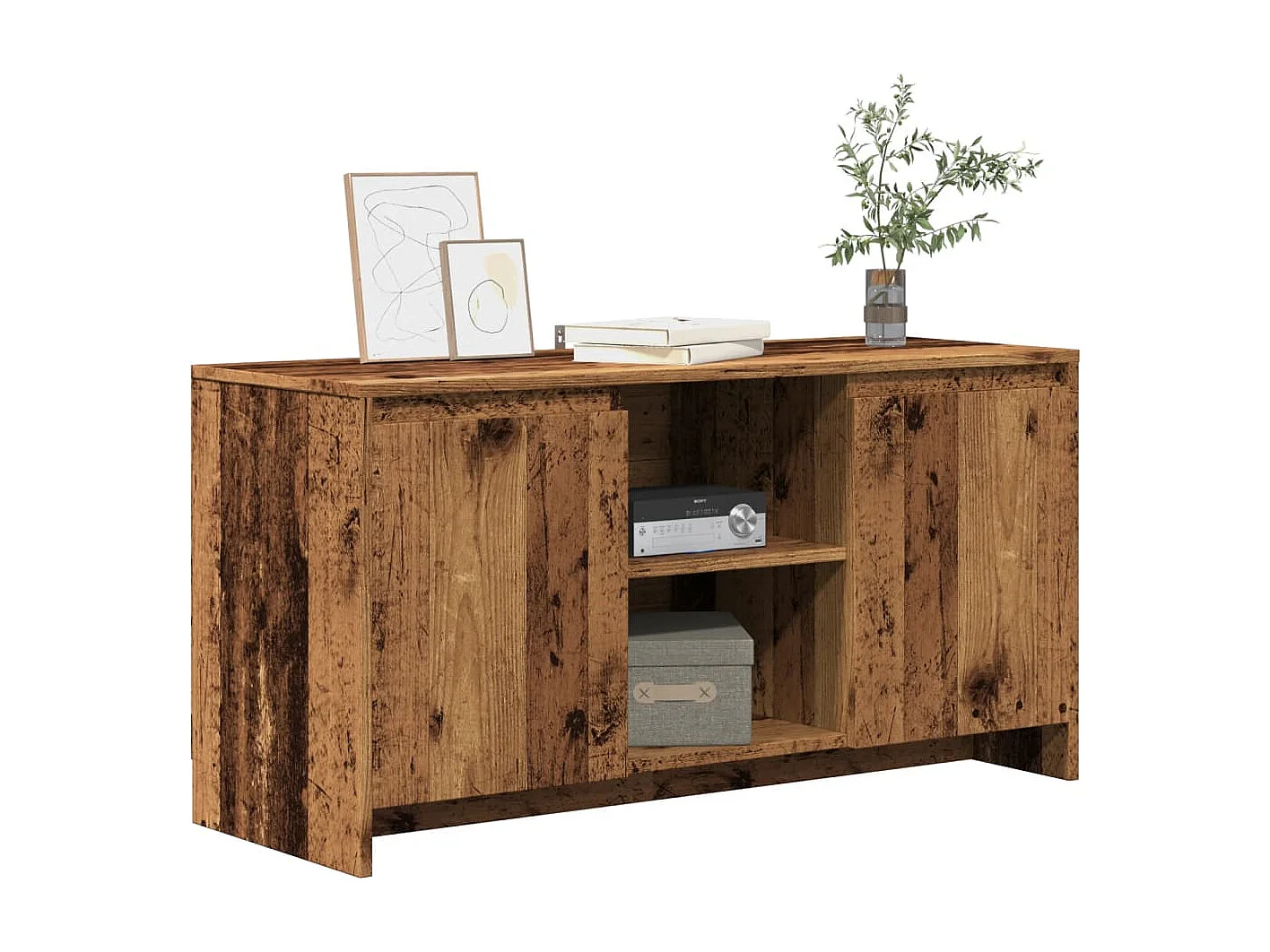 TV-Schrank Altholz-Optik 102x37,5x52,5 cm Holzwerkstoff