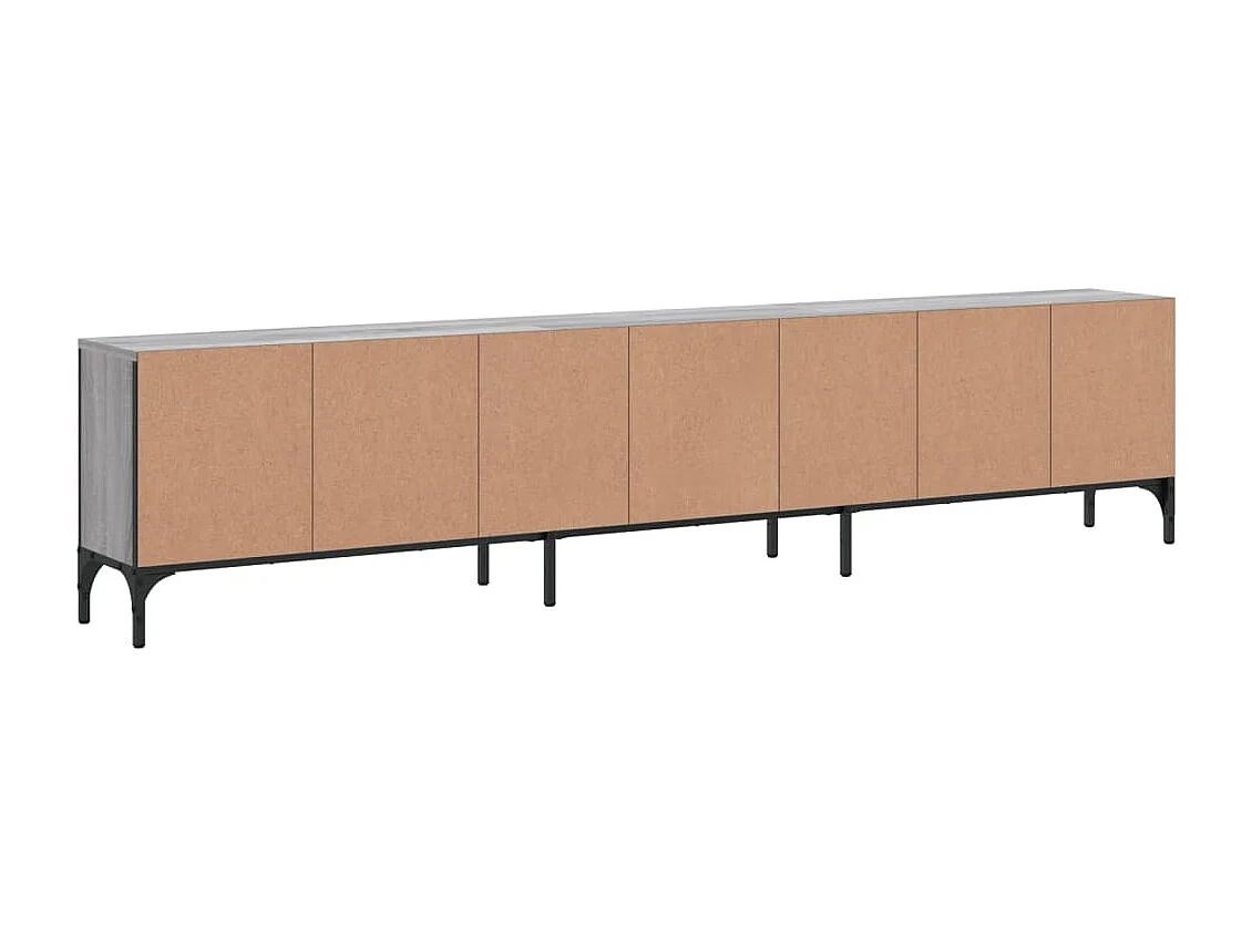 Meuble TV à tiroir sonoma gris 200x25x44 cm bois d'ingénierie