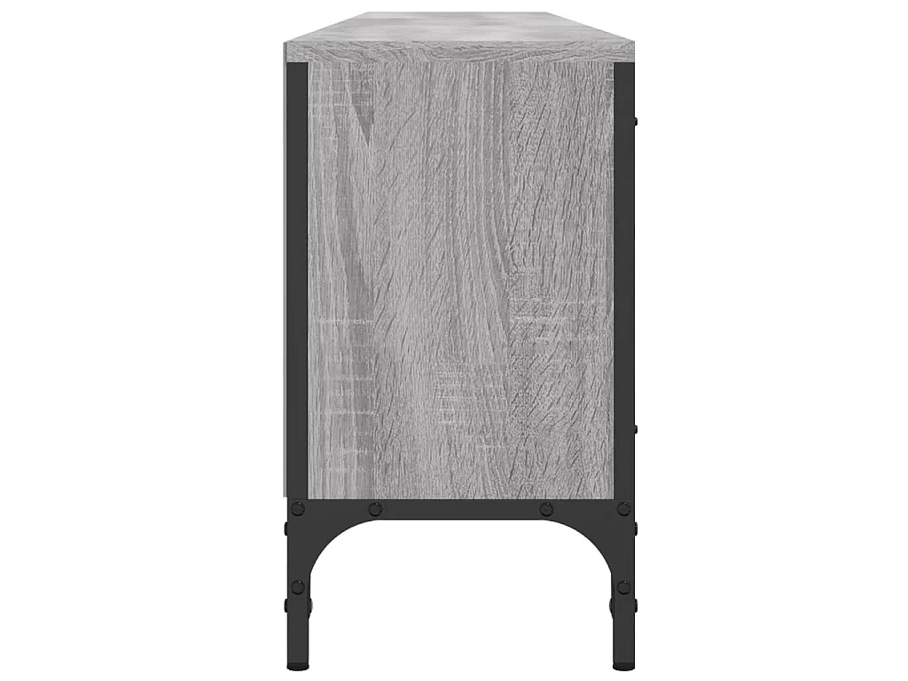 Mobile TV Cassetto Grigio Sonoma 200x25x44 cm Legno Multistrato