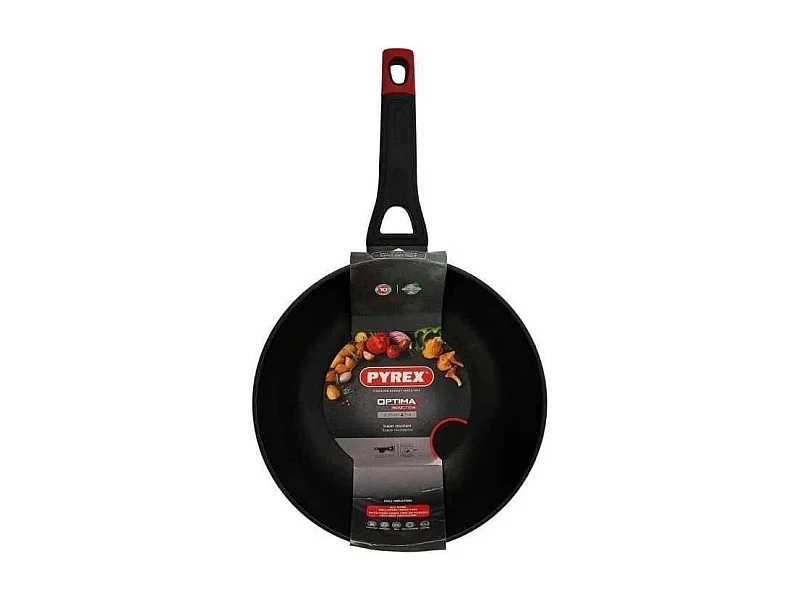 Wok - PYREX - 1455021 - En aluminium forgé - Antiadhésif - 28 cm - Sans PFAS