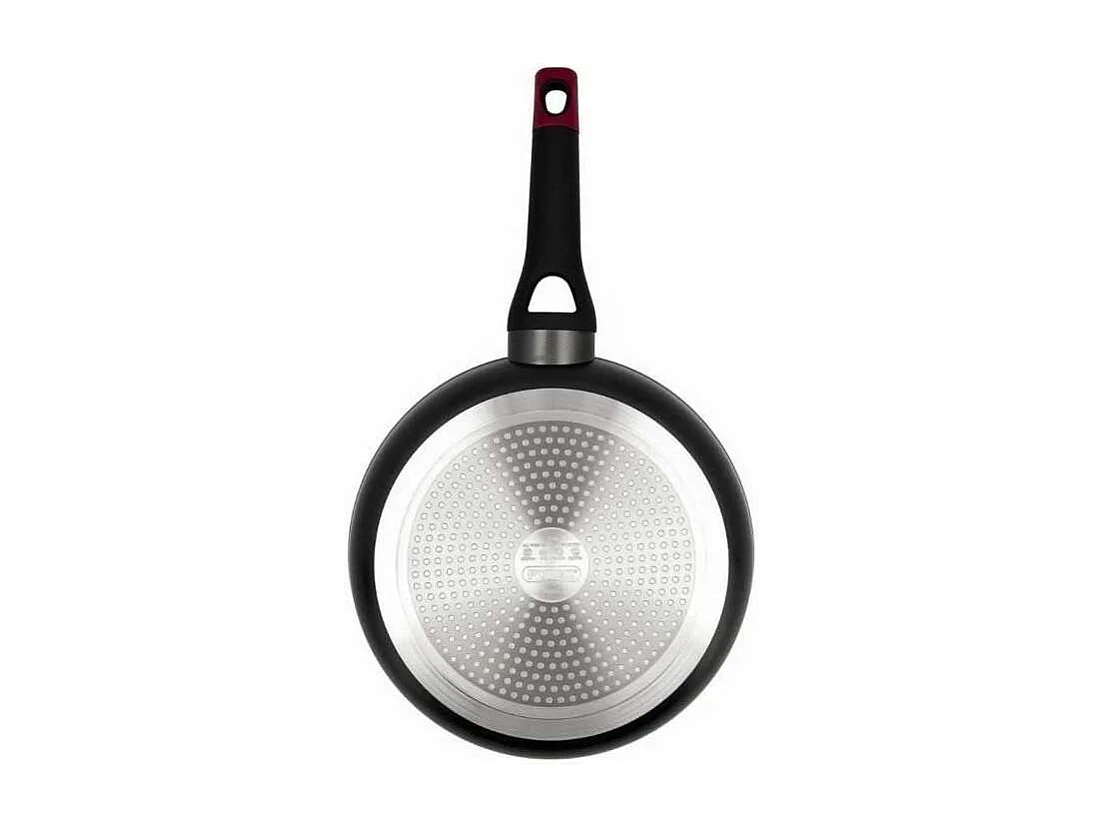 Sartén Óptima+ Pyrex aluminio forjado negro/rojo Ø24 cm