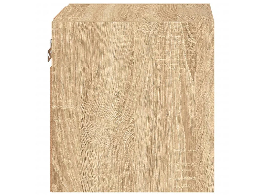 TV-Wandschränke mit LED-Leuchten 2 Stk. Sonoma-Eiche