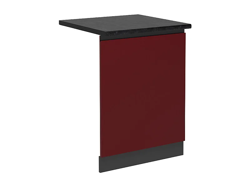 Pannello frontale della lavastoviglie rosso 60x1.6x81.8 r-line