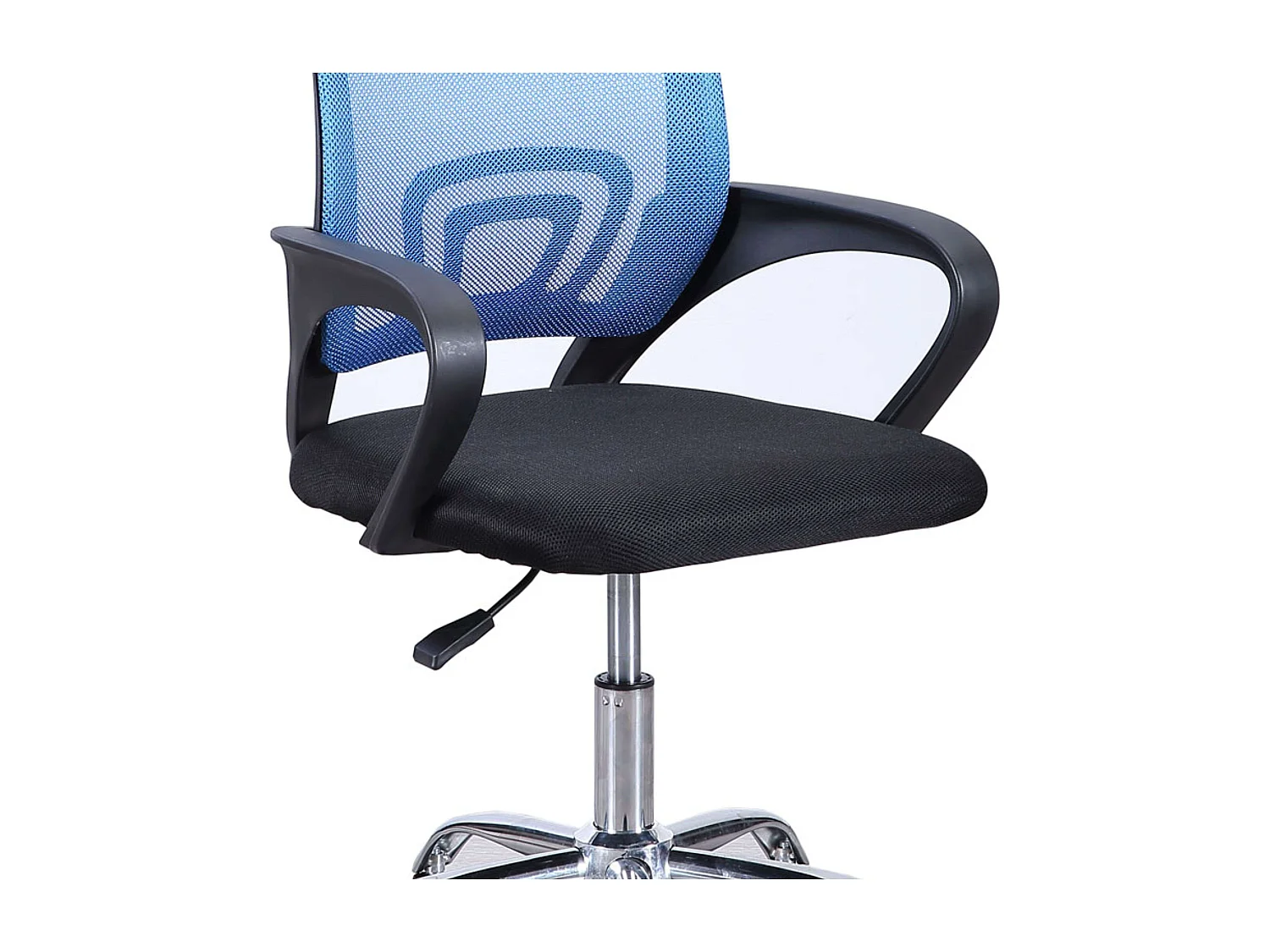 Silla Estudio Oficina Vita Colorido Azul con Reposabrazos y Ruedas 60x102x60 cm