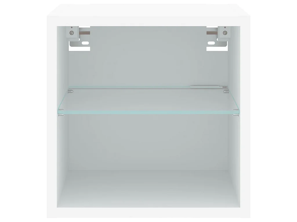 Tv-meubel met LED-verlichting 30x28,5x30 cm wit