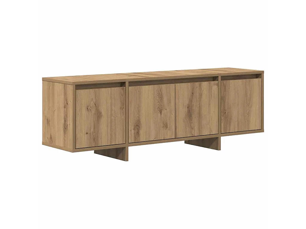 Mobile Porta TV Rovere Artigianale 120x30x40,5 cm Multistrato