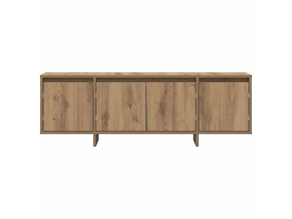 Tv-meubel 120x30x40,5 cm bewerkt hout artisanaal eikenkleurig