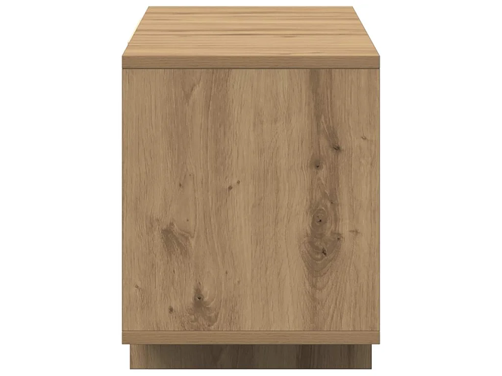 Tv-meubel 120x30x40,5 cm bewerkt hout artisanaal eikenkleurig