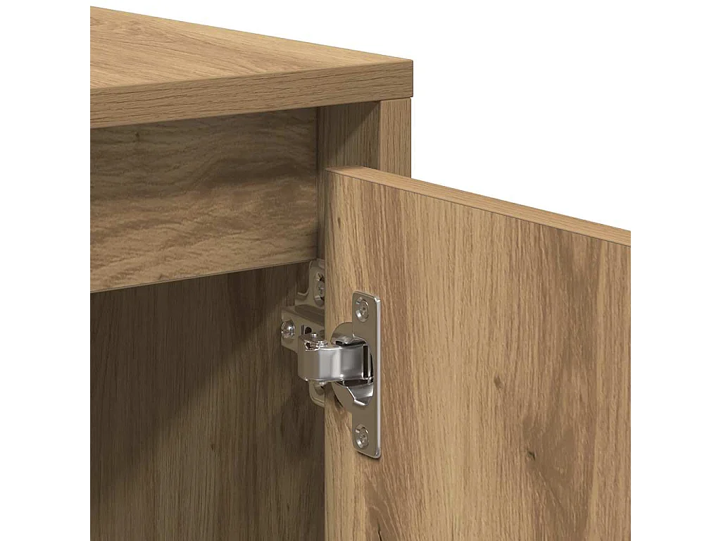 Tv-meubel 120x30x40,5 cm bewerkt hout artisanaal eikenkleurig