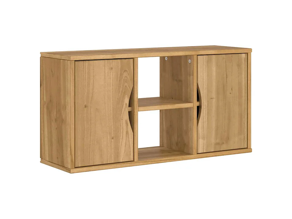 Tv-meubel ODDA 79x24x40 cm massief grenenhout