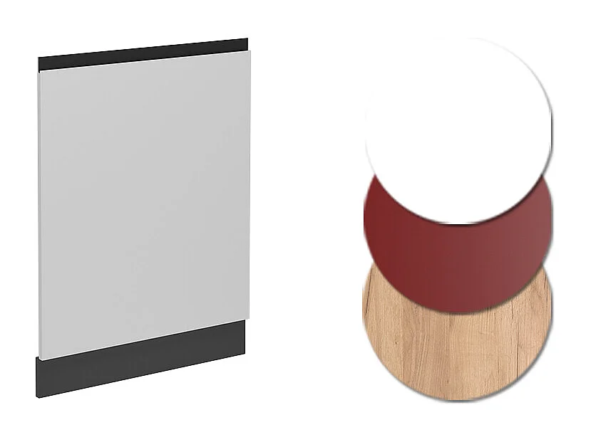 Pannello frontale della lavastoviglie bianco 60x1.6x81.8 r-line