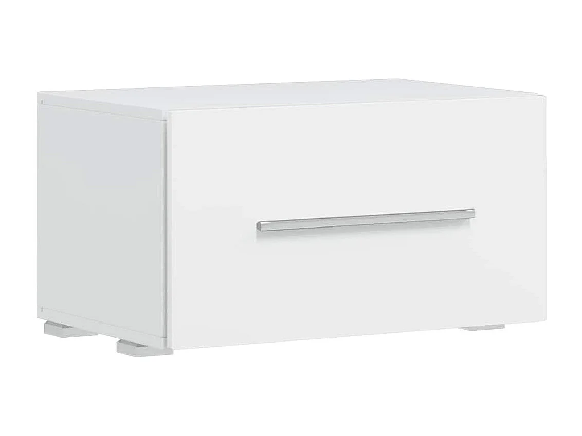 Mobile TV a Parete con Vetrina 5 pz Illuminazione LED Bianco