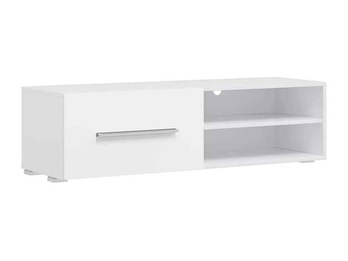 Fünfteilige Wohnwand TV-Schrank mit LED-Beleuchtung Weiß