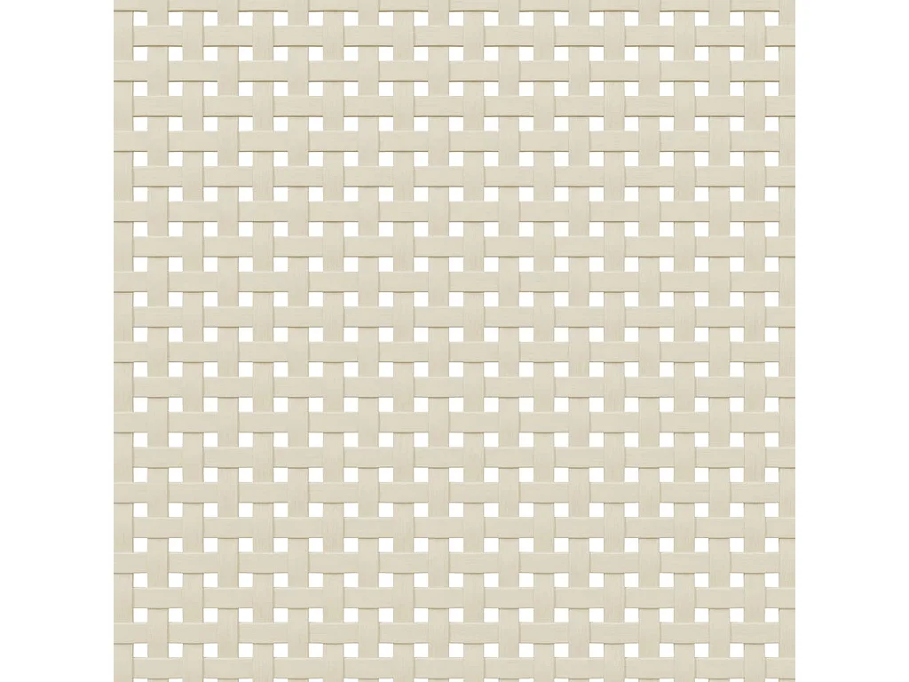Meuble TV SENJA aspect rotin marron 106x40x49cm bois massif pin