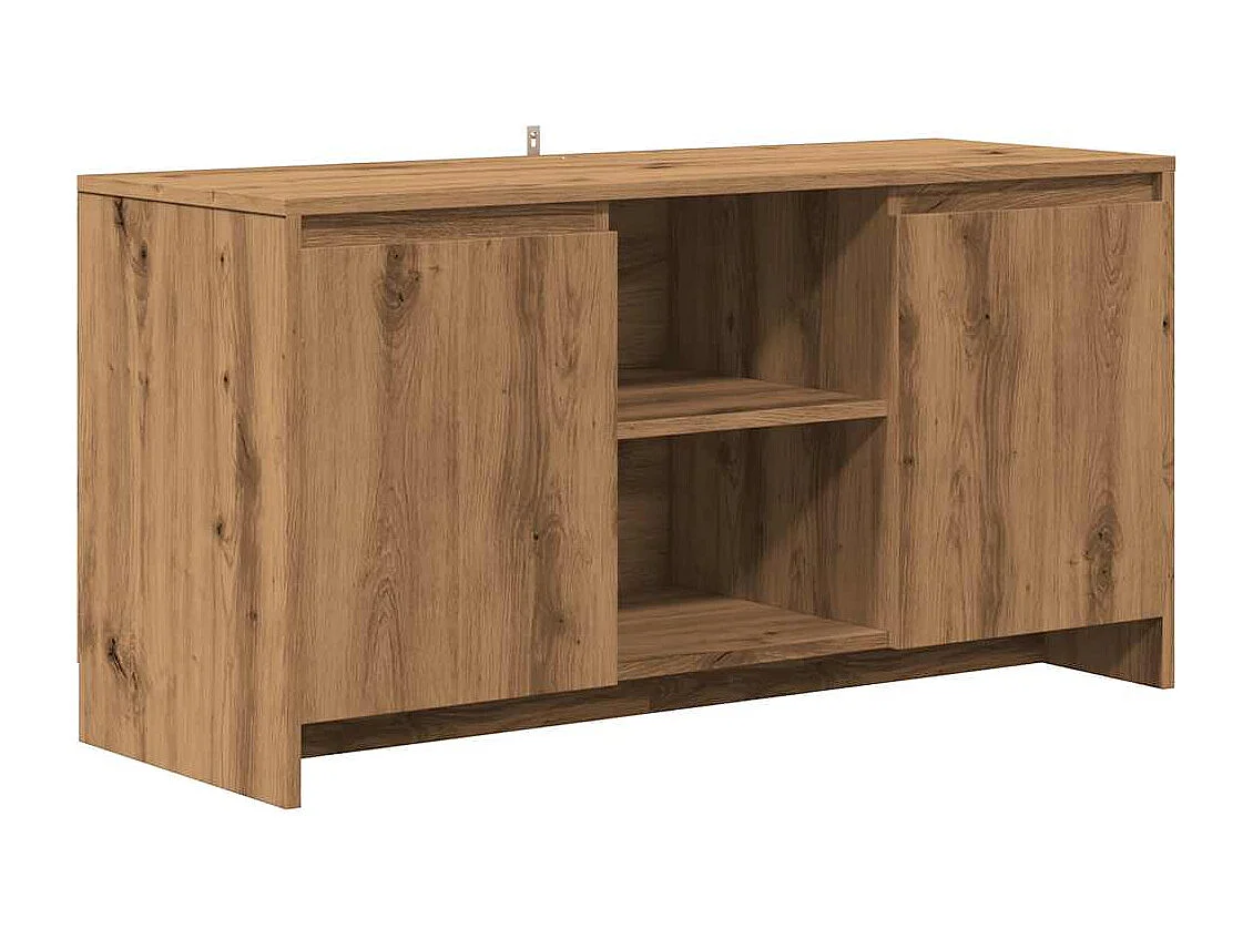 Mueble de TV madera ingeniería roble artesanal 102x37,5x52,5cm
