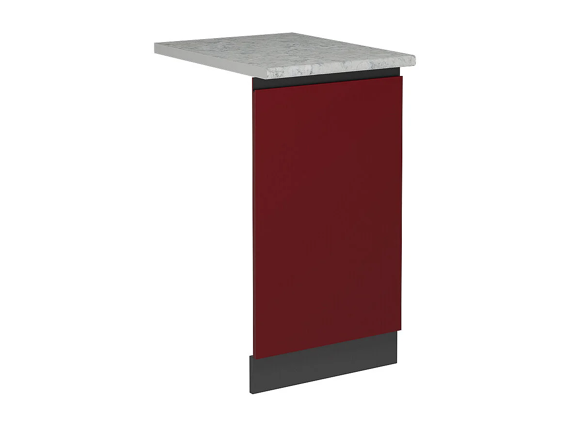 Façade de lave-vaisselle rouge 45x1.6x81.8 r-line