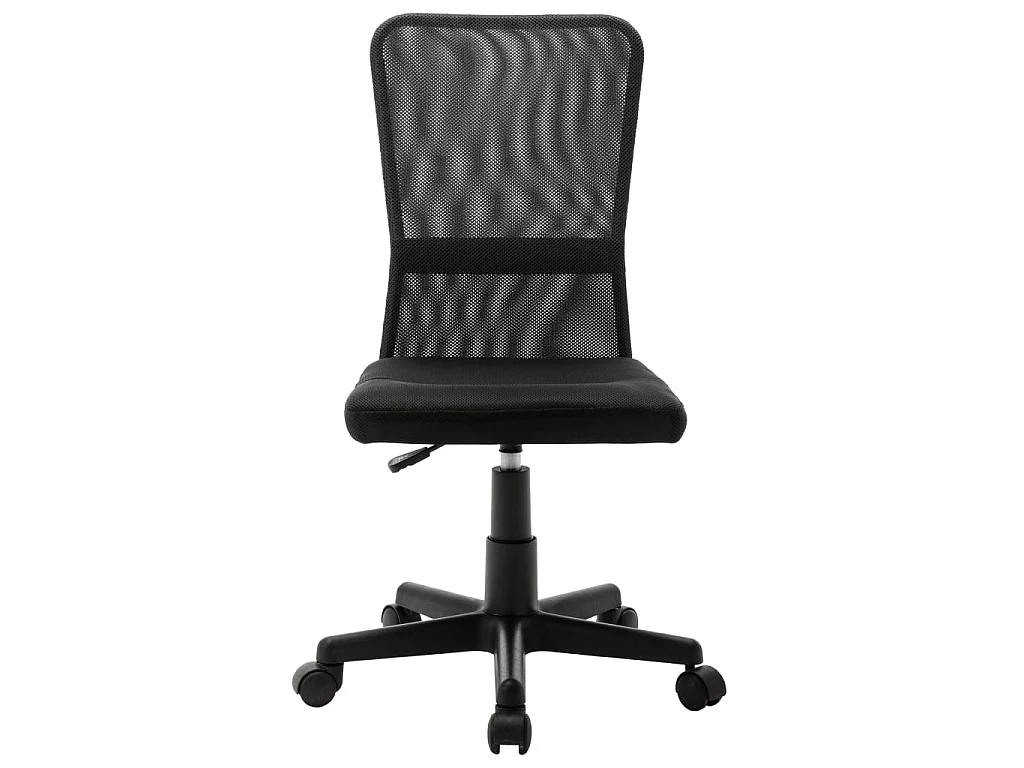 Silla de oficina de tela de malla negra 44x52x100 cm