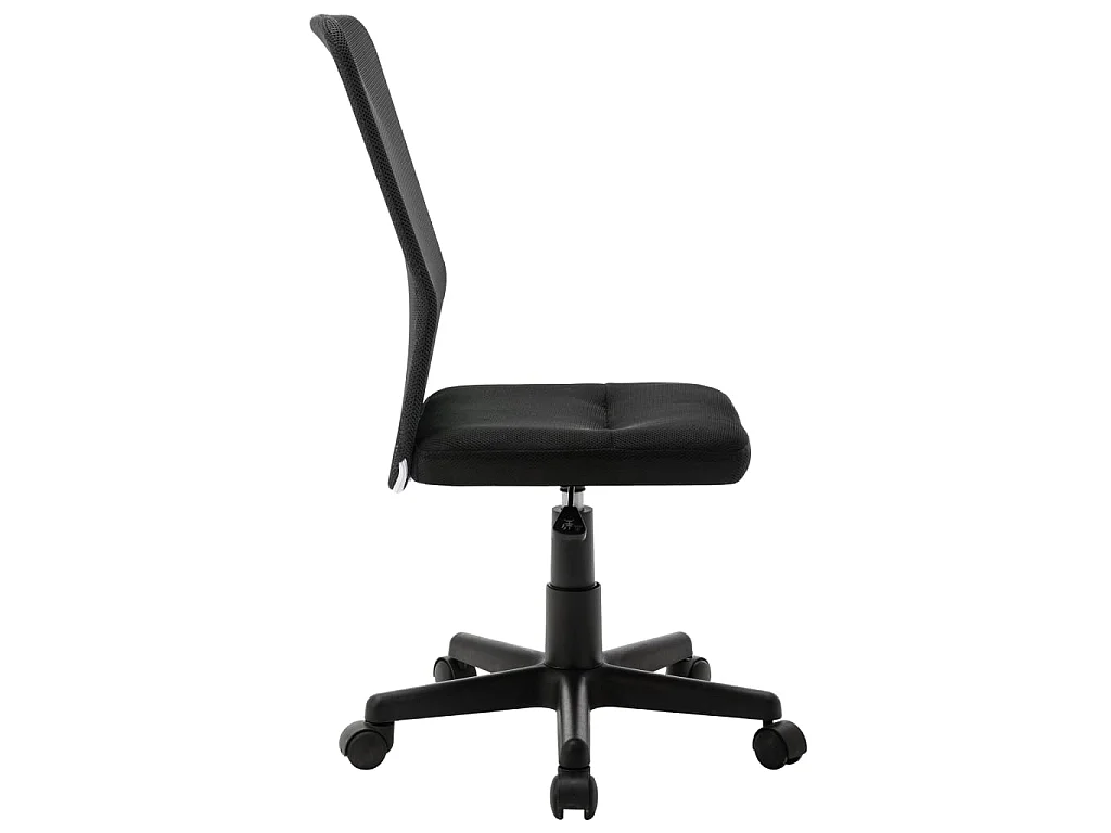 Silla de oficina de tela de malla negra 44x52x100 cm