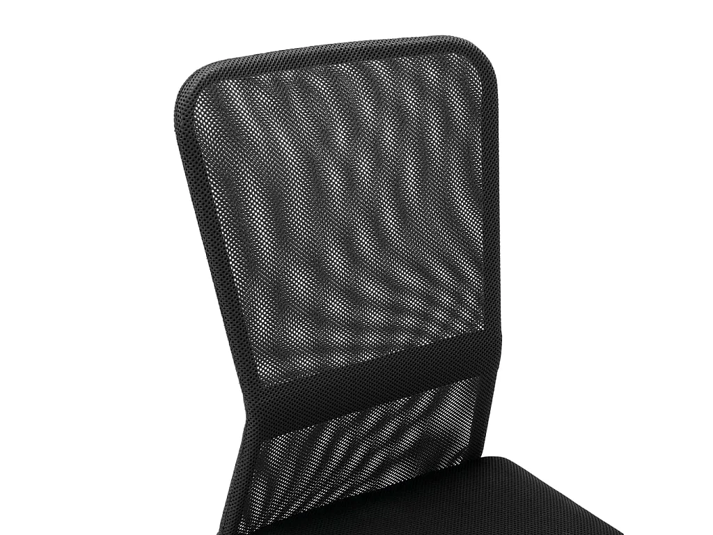 Silla de oficina de tela de malla negra 44x52x100 cm