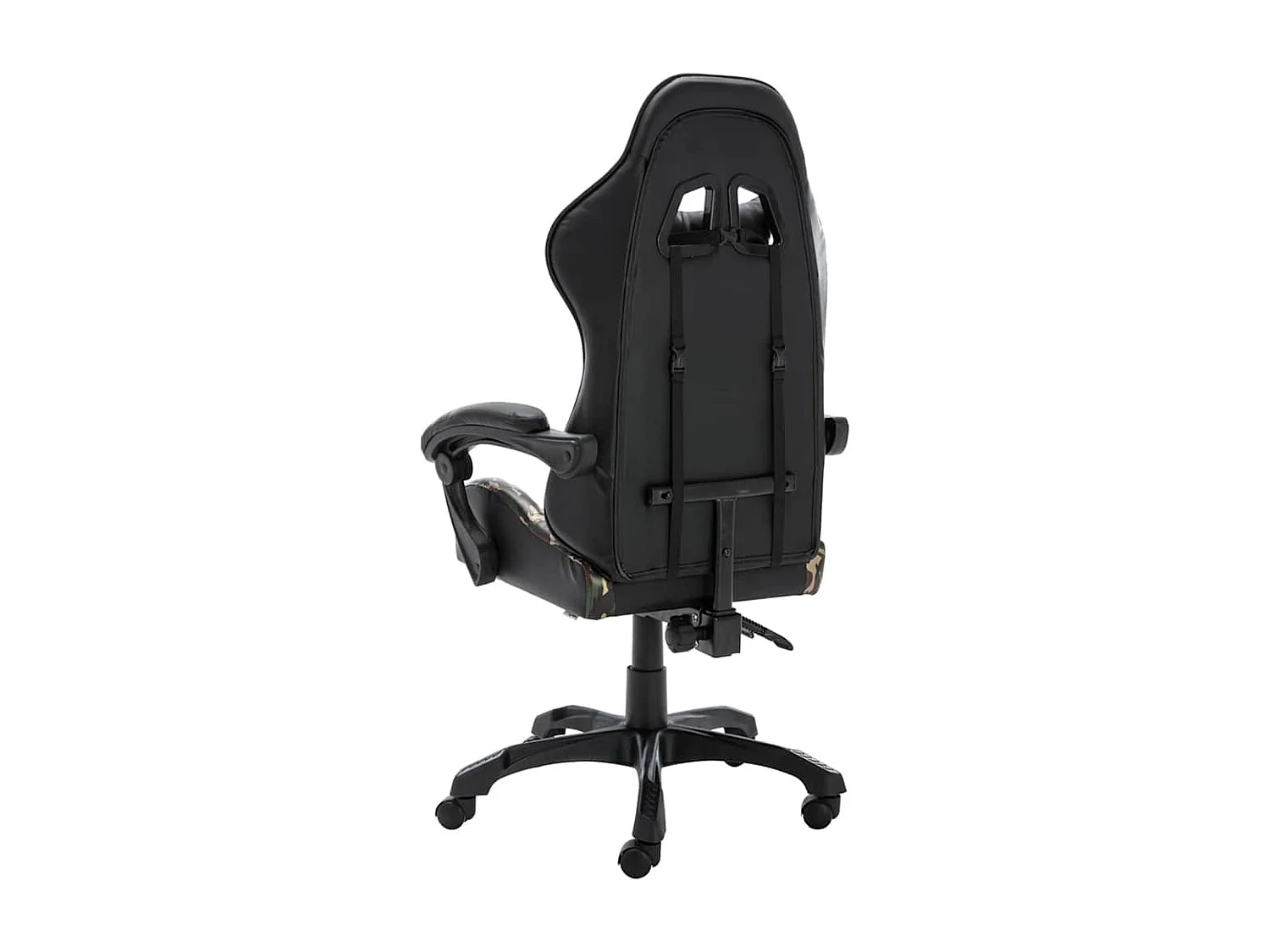 Fauteuil de jeux vidéo Noir et camouflage Similicuir