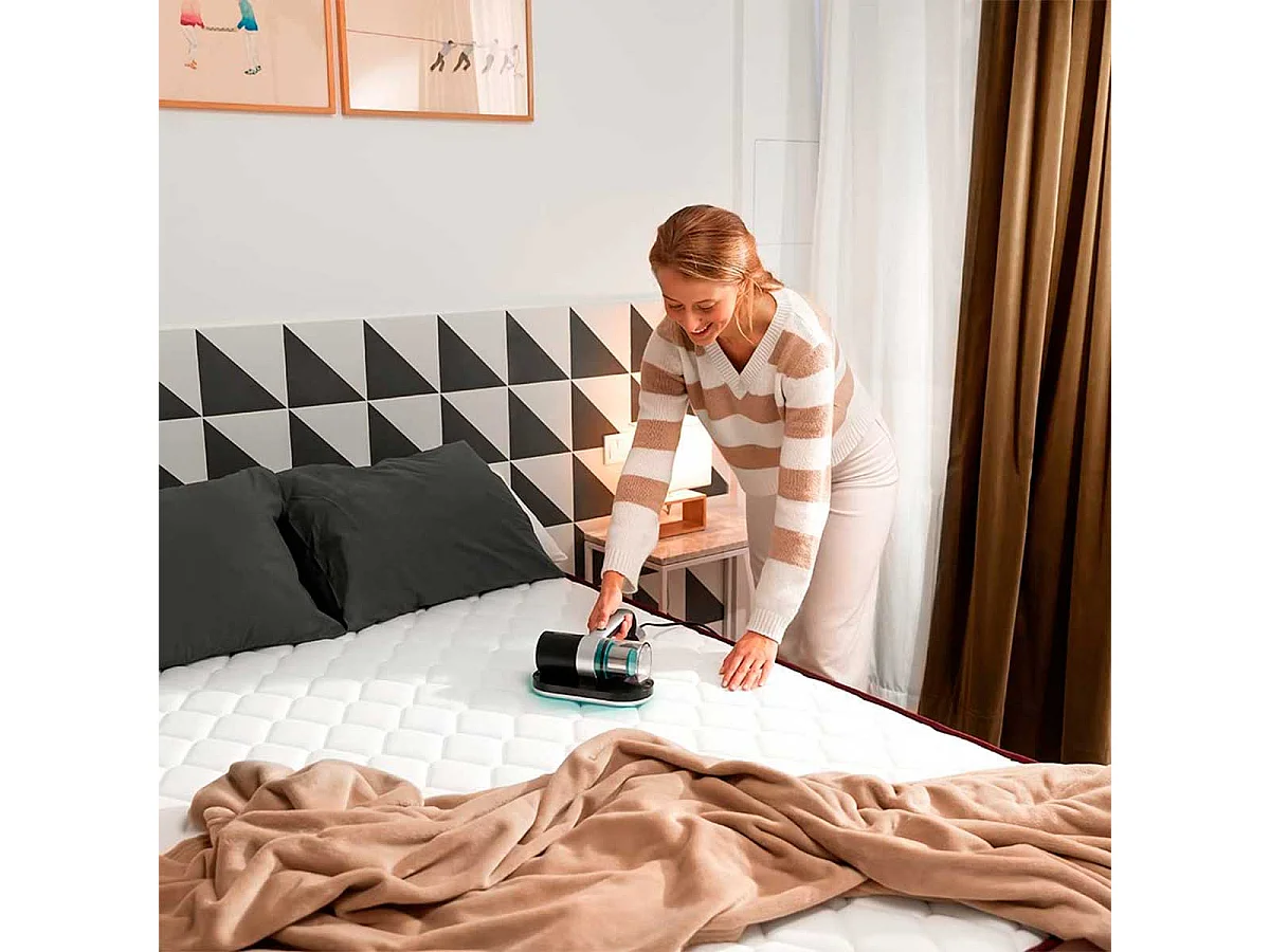 Cecotec Conga RockStar 3000 Mattress aspirapolvere senza filo Nero, Argento, Turchese Senza sacchetto