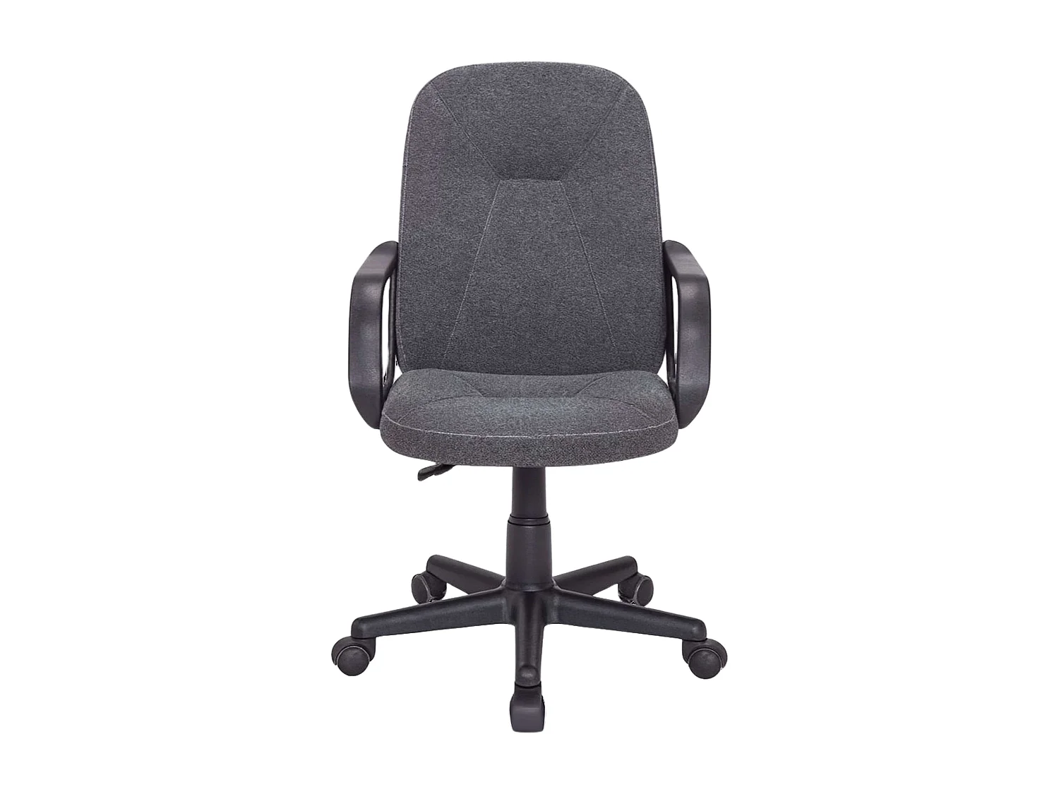 Cadeira de escritório cinza antracite com rodas, braços e ajustável 57x103x46 cm