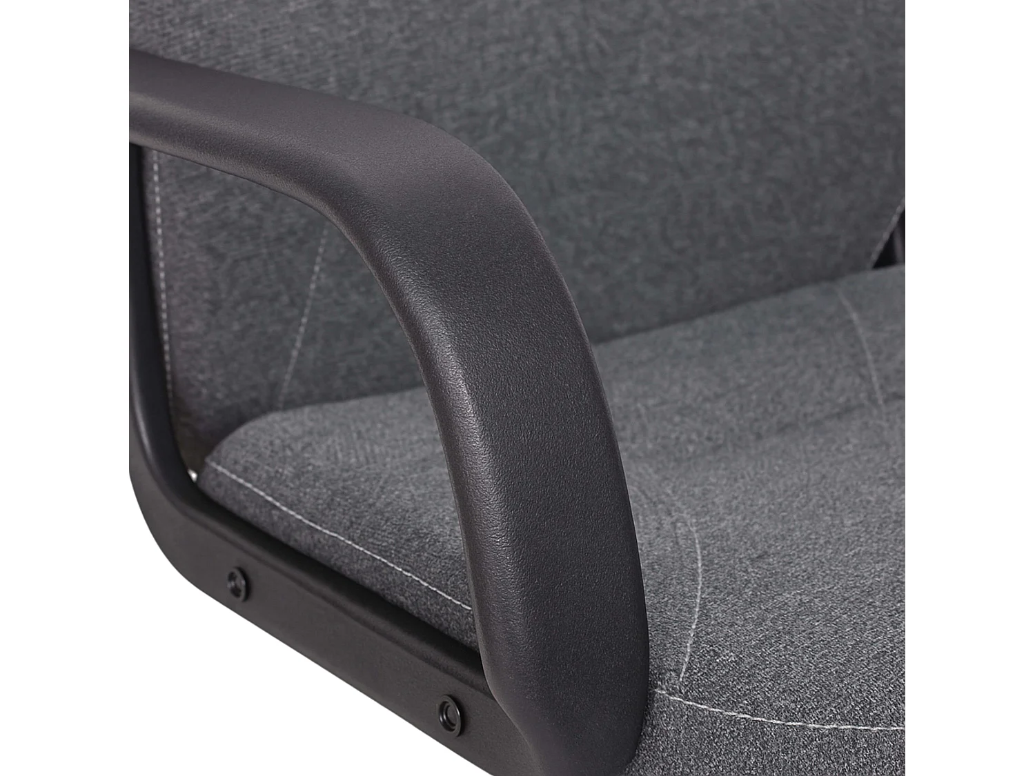 Silla Oficina Gris Antracita con Ruedas, Reposabrazos y Regulable 57x103x46 cm