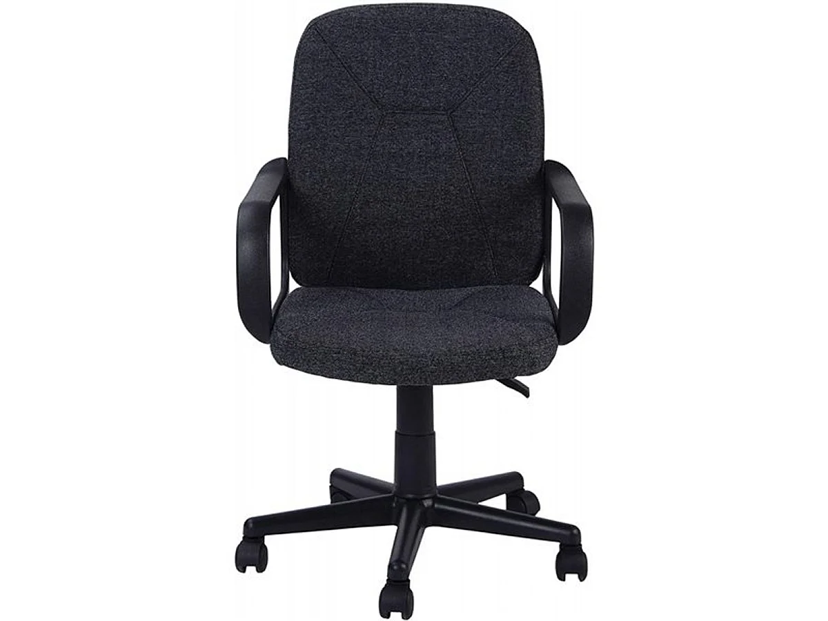 Silla Oficina Gris Antracita con Ruedas, Reposabrazos y Regulable 57x103x46 cm