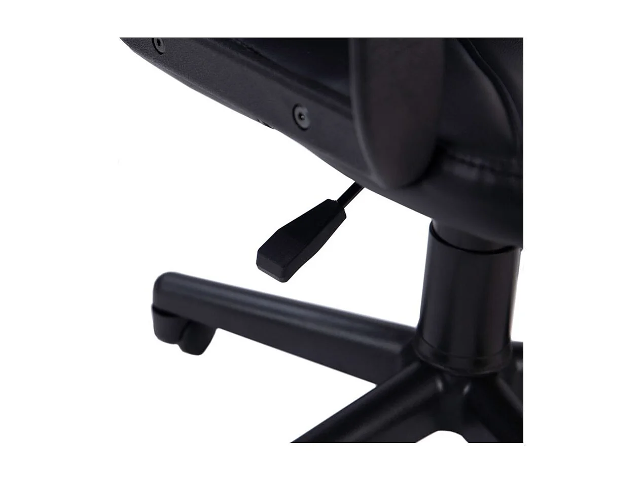 Silla Oficina Gris Antracita con Ruedas, Regulable y Reposabrazos, 57x103x46 cm