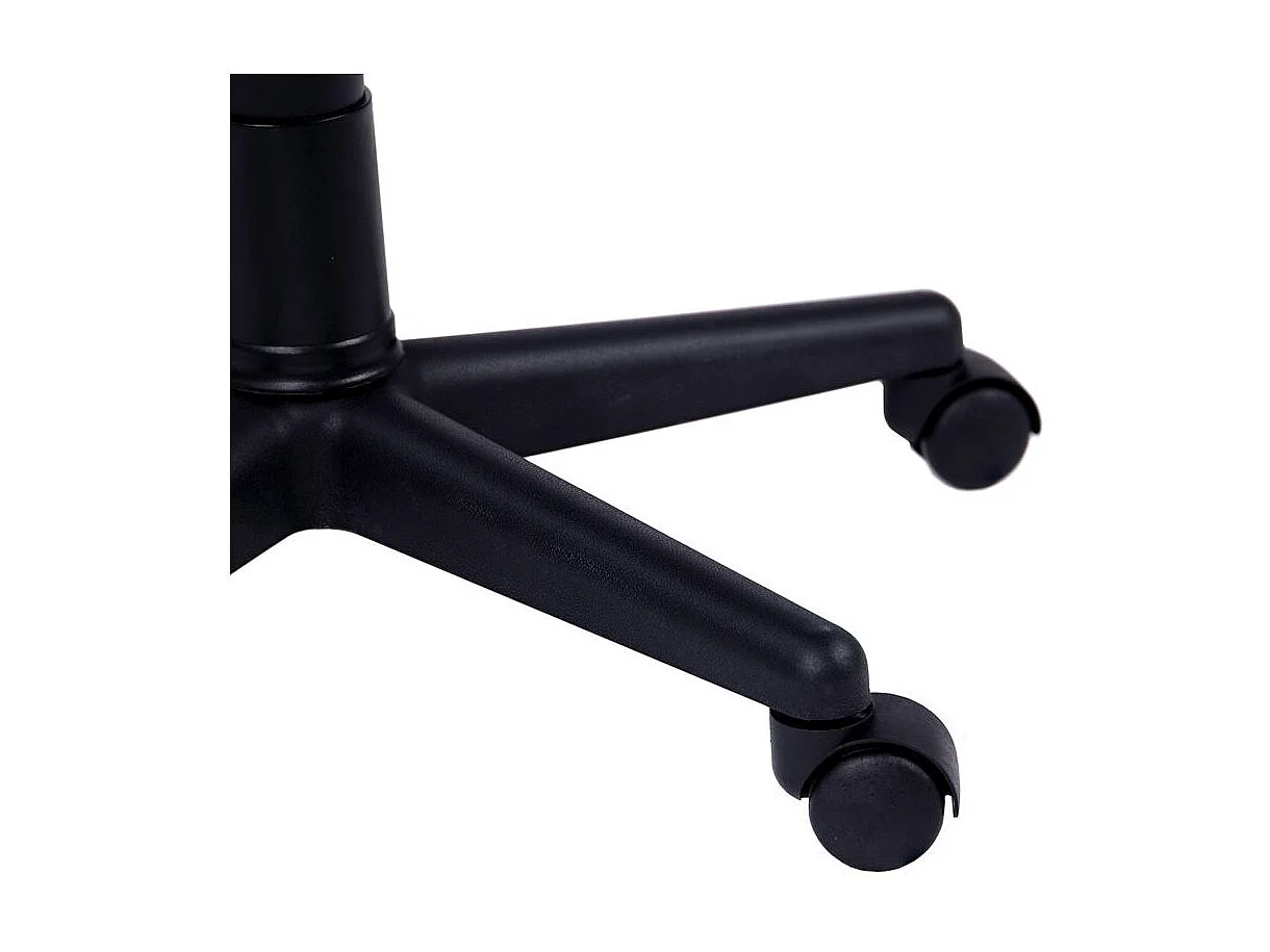 Silla Oficina Gris Antracita con Ruedas, Regulable y Reposabrazos, 57x103x46 cm