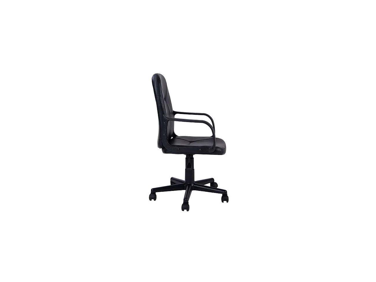 Silla de oficina con altura regulable en negro 45x87-96 cm Génesis Negro