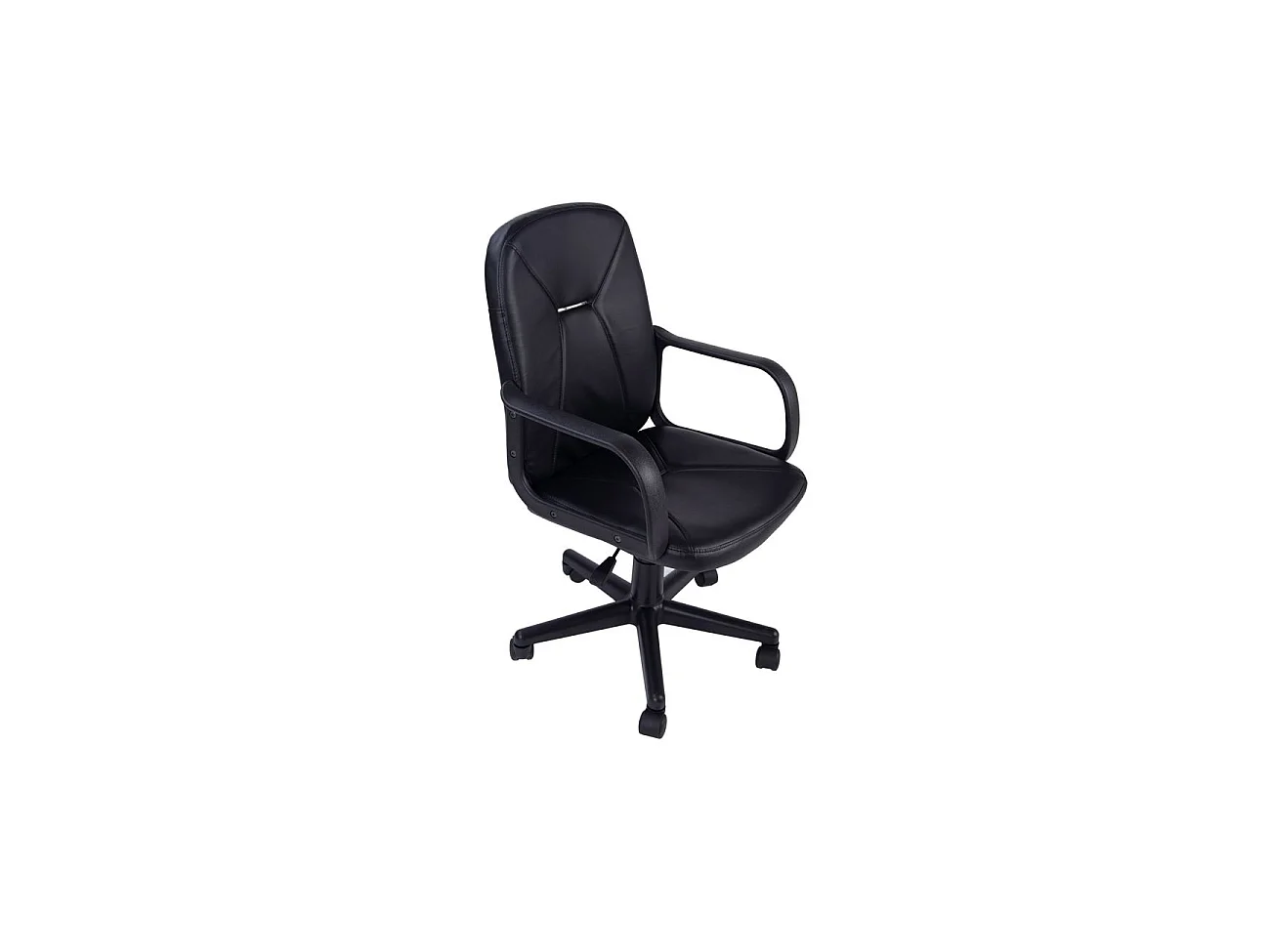Silla de oficina con altura regulable en negro 45x87-96 cm Génesis Negro