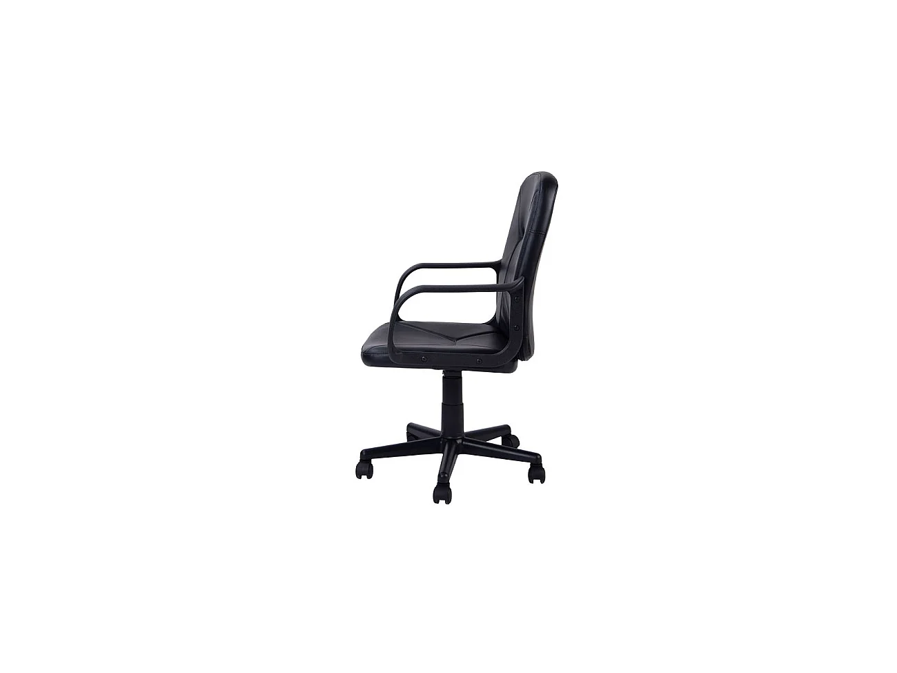 Silla de oficina con altura regulable en negro 45x87-96 cm Génesis Negro