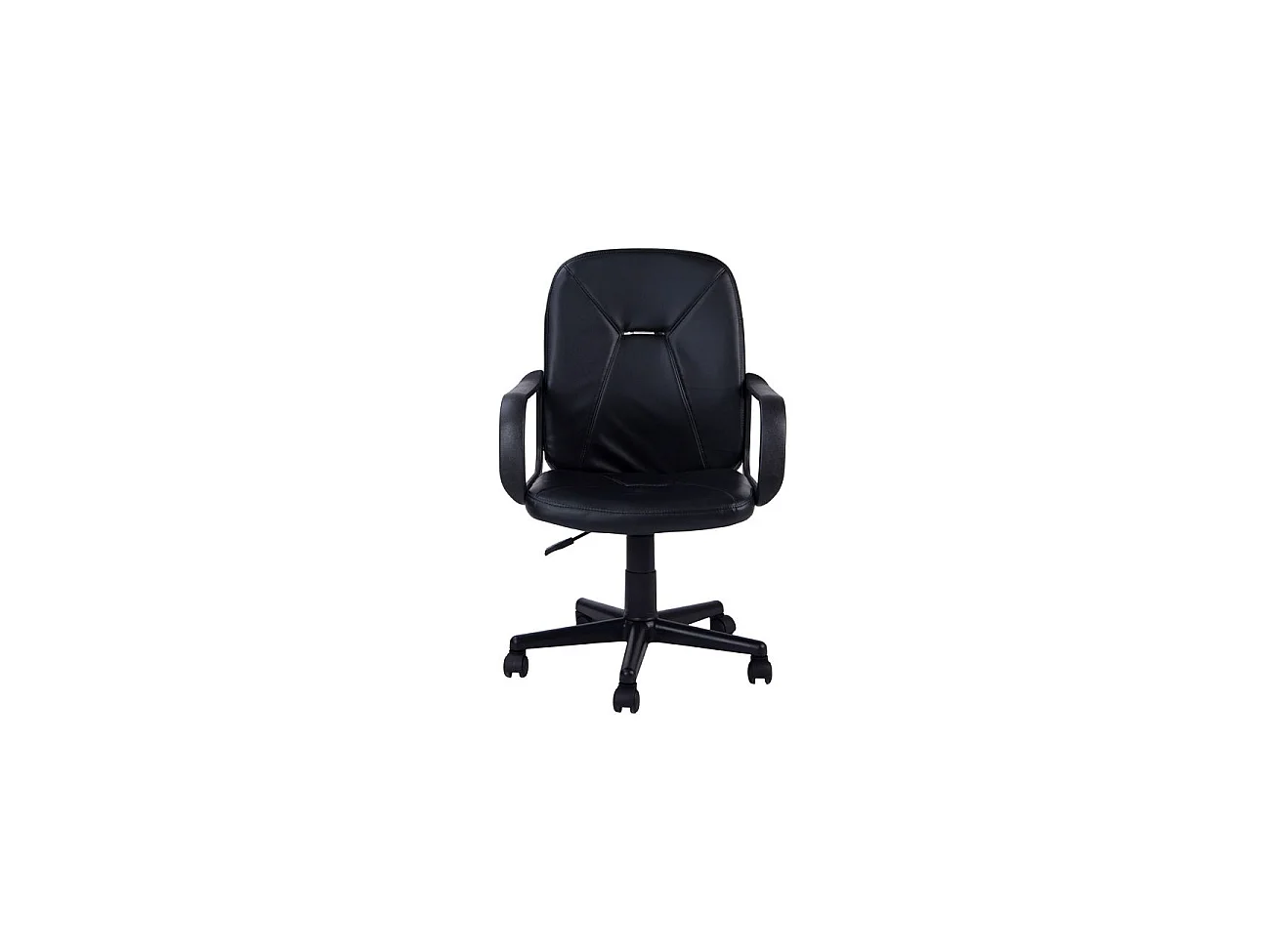 Silla de oficina con altura regulable en negro 45x87-96 cm Génesis Negro