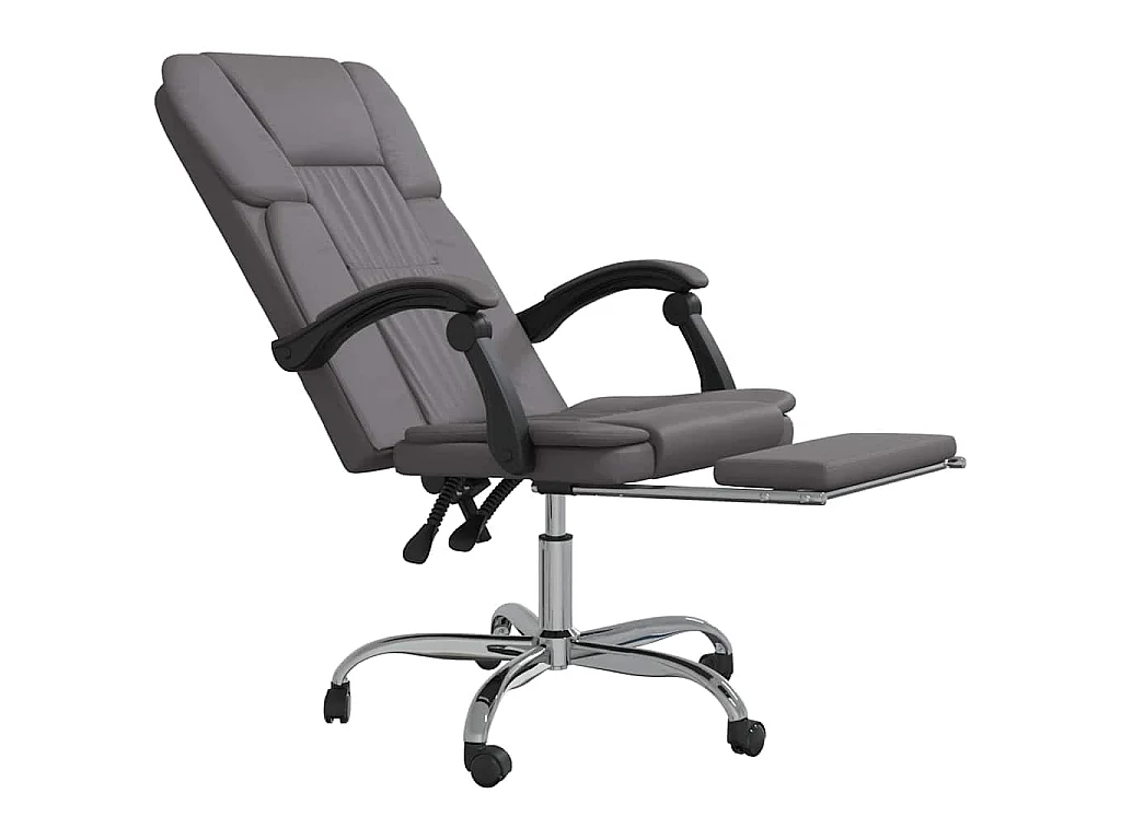 Fauteuil inclinable de bureau Gris Similicuir