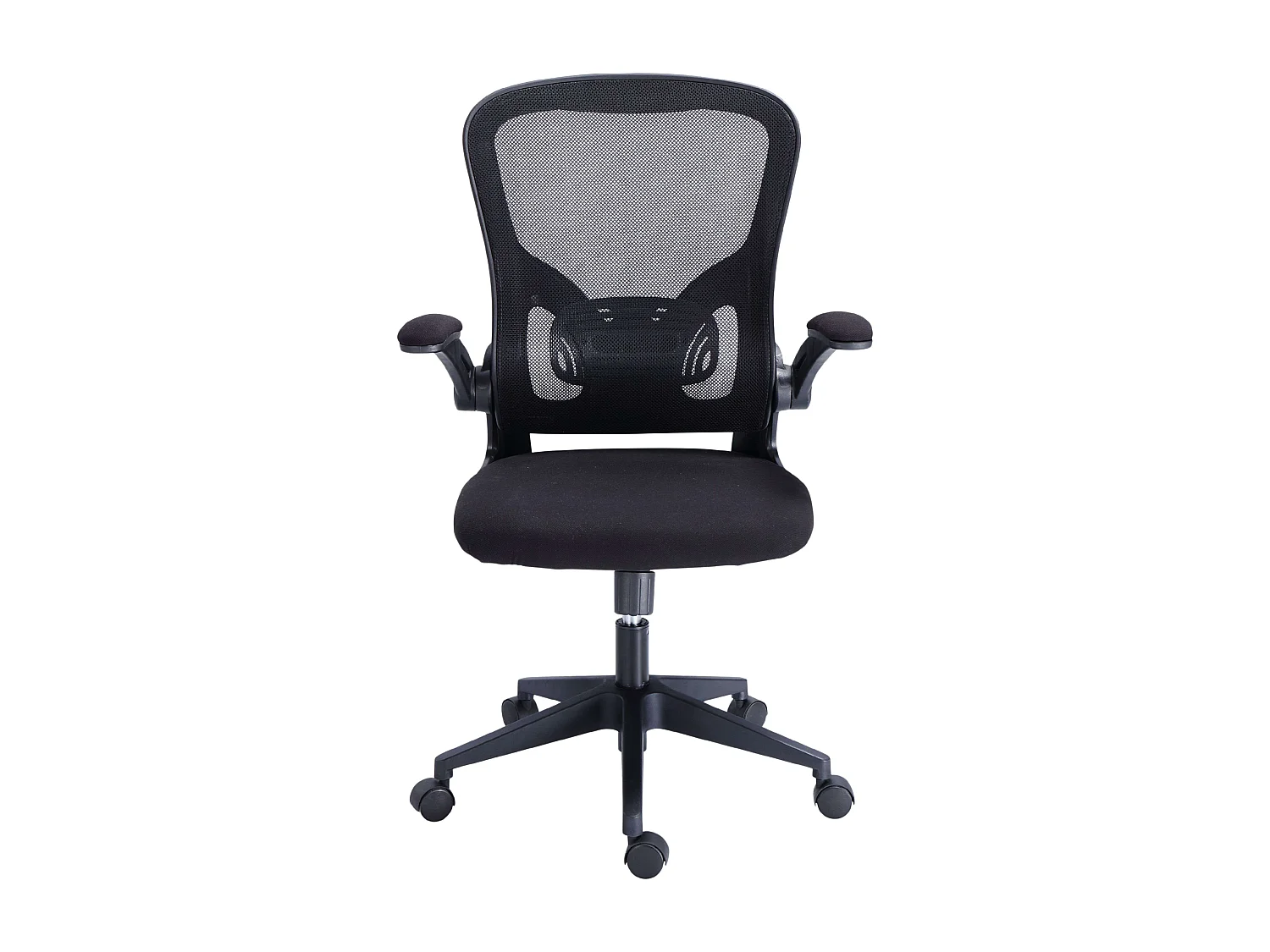 Silla Oficina Lexi Negro Giratoria, Regulable, Reposabrazos, 66x108x64 cm