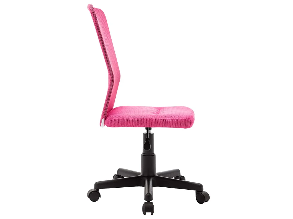 Silla de oficina de tela de malla rosa 44x52x100 cm