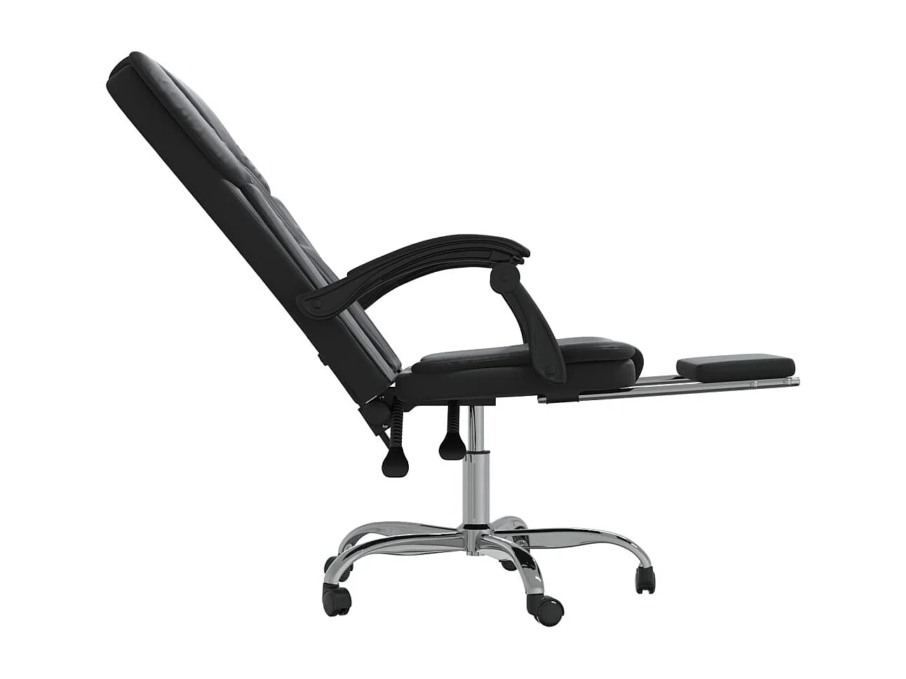 Fauteuil inclinable de bureau Noir Similicuir