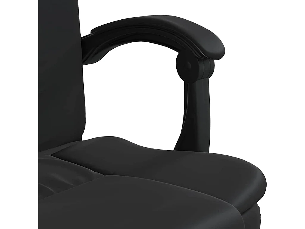 Fauteuil inclinable de bureau Noir Similicuir