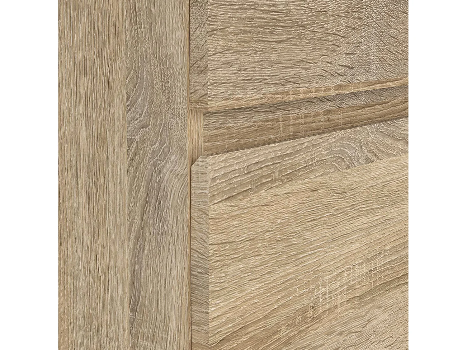 Commode Droman, Commode polyvalente, Commode de chambre, Meuble avec tiroirs, 77x40 h84 cm, Chêne